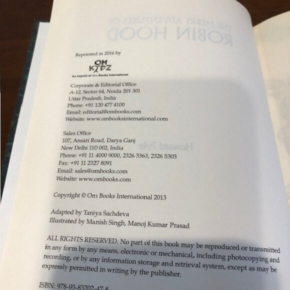 The Merry Adventures Of Robin Hood Hardcover Book - Picture 7 of 12